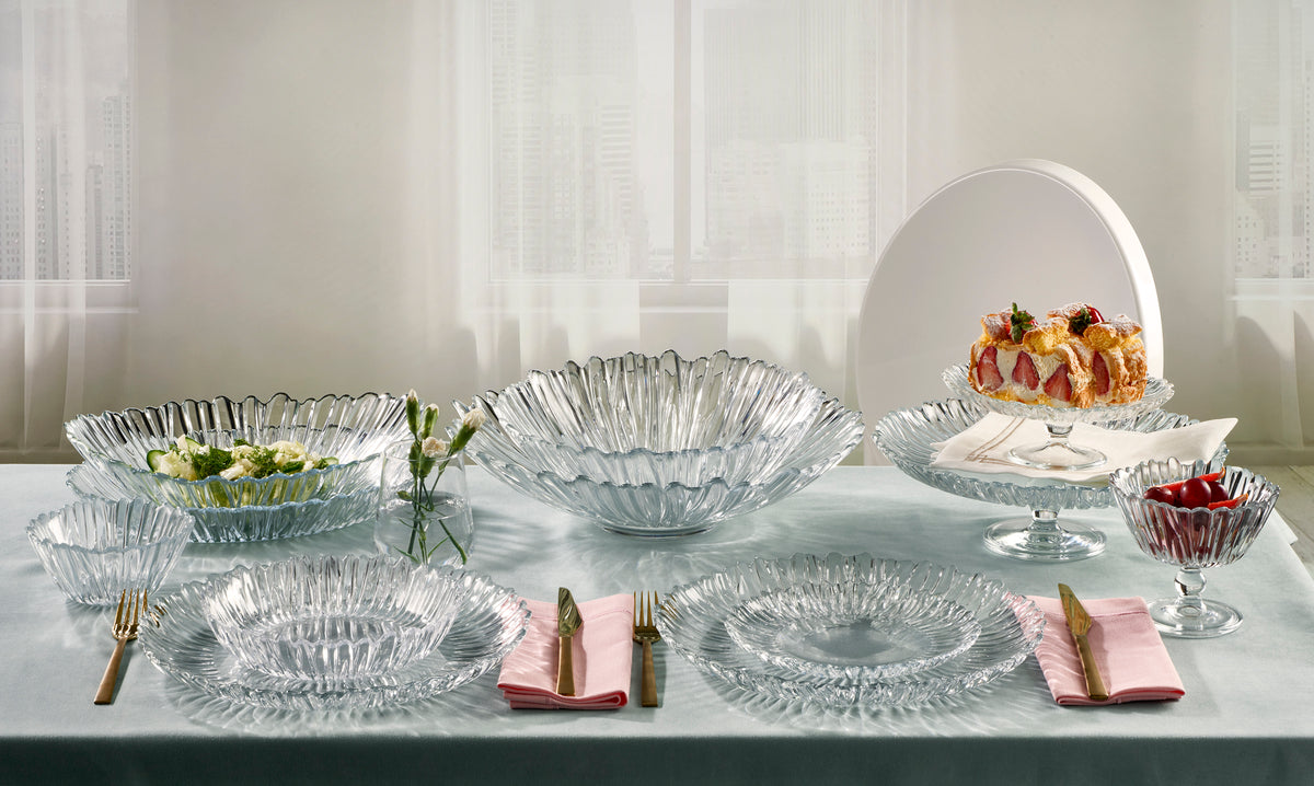 PASABAHCE Aurora Assiette Verre 31,5 Cm Ronde - Vaisselle Élégante Et Résistante