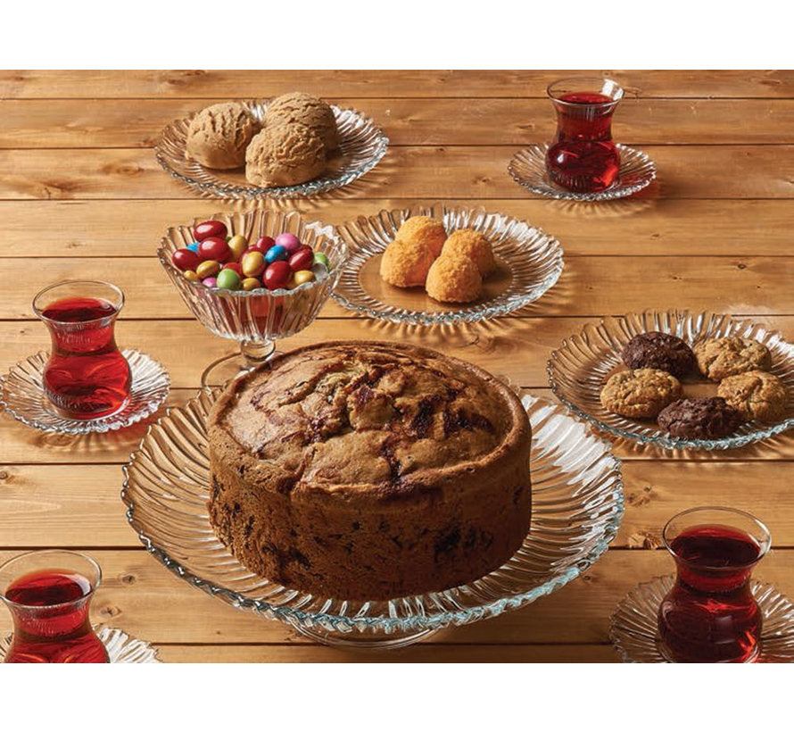 Présentoir à gâteaux (3) - Verre, Verre pressé
